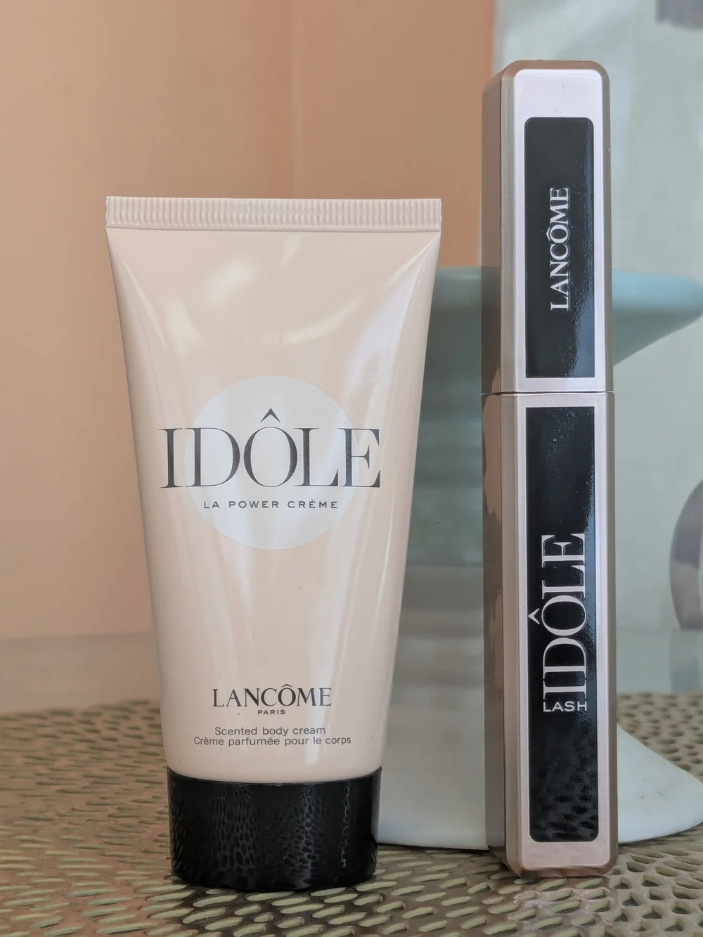 Lancôme Idôle Scented Body Cream & Mascara Set - Blush Pink & Black